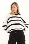 WOMEN'S KNITWEAR SWEATER WITH KNITTED LONG SLEEVE CLOTHES