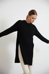 WOMEN'S KNITTED LONG SLEEVE CYCLING COLLAR WITH SIDE SPLIT