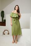 Modal Fabric Shawl Collar Women's Summer Dress